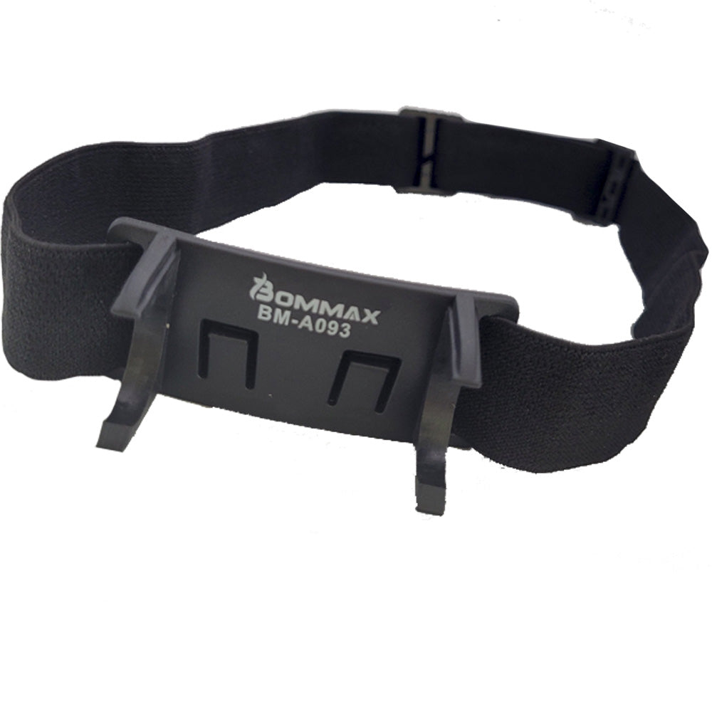 Mini Lanterna Led + Elástico Para Testa Bommax Preta - BM-A093
